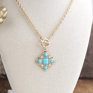 Ornate Pendant Necklace-Necklaces-PennyLine inc-Stuffology - Where Vintage Meets Modern, A Boutique for Real Women in Crosbyton, TX