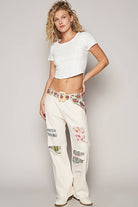 Floral pattern print square buckle belt-BELT-Pol Clothing-Stuffology - Where Vintage Meets Modern, A Boutique for Real Women in Crosbyton, TX
