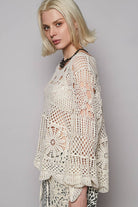 POL Clothing Crochet Cardigan Top-Top-Pol Clothing-Stuffology - Where Vintage Meets Modern, A Boutique for Real Women in Crosbyton, TX