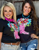 Callie Ann Stelter Cowgirl Pretty Tee /Stuffology Boutique-Texas True Threads-Stuffology - Where Vintage Meets Modern, A Boutique for Real Women in Crosbyton, TX