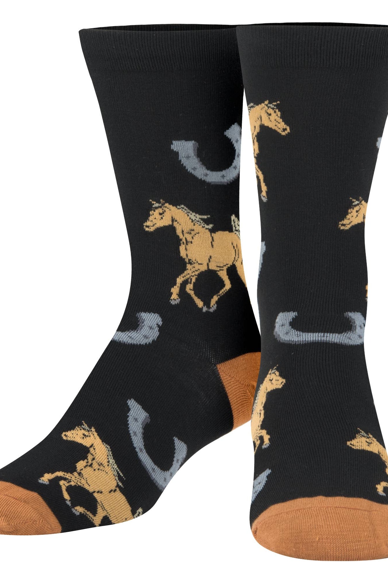 Crazy Socks - Womens Crew - Horses | Stuffology Boutique-Socks-Crazy Socks-Stuffology - Where Vintage Meets Modern, A Boutique for Real Women in Crosbyton, TX