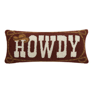 HOWDY HOOK PILLOW-throw pillow-Stuffology Boutique-Stuffology - Where Vintage Meets Modern, A Boutique for Real Women in Crosbyton, TX