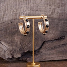 Jeweled Bubble Hoop Earrings – Colorful Acrylic Cabochons-PennyLine inc-Stuffology - Where Vintage Meets Modern, A Boutique for Real Women in Crosbyton, TX