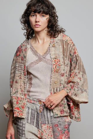 Patches Hooded Jacket-Jackets-Pol Clothing-Stuffology - Where Vintage Meets Modern, A Boutique for Real Women in Crosbyton, TX
