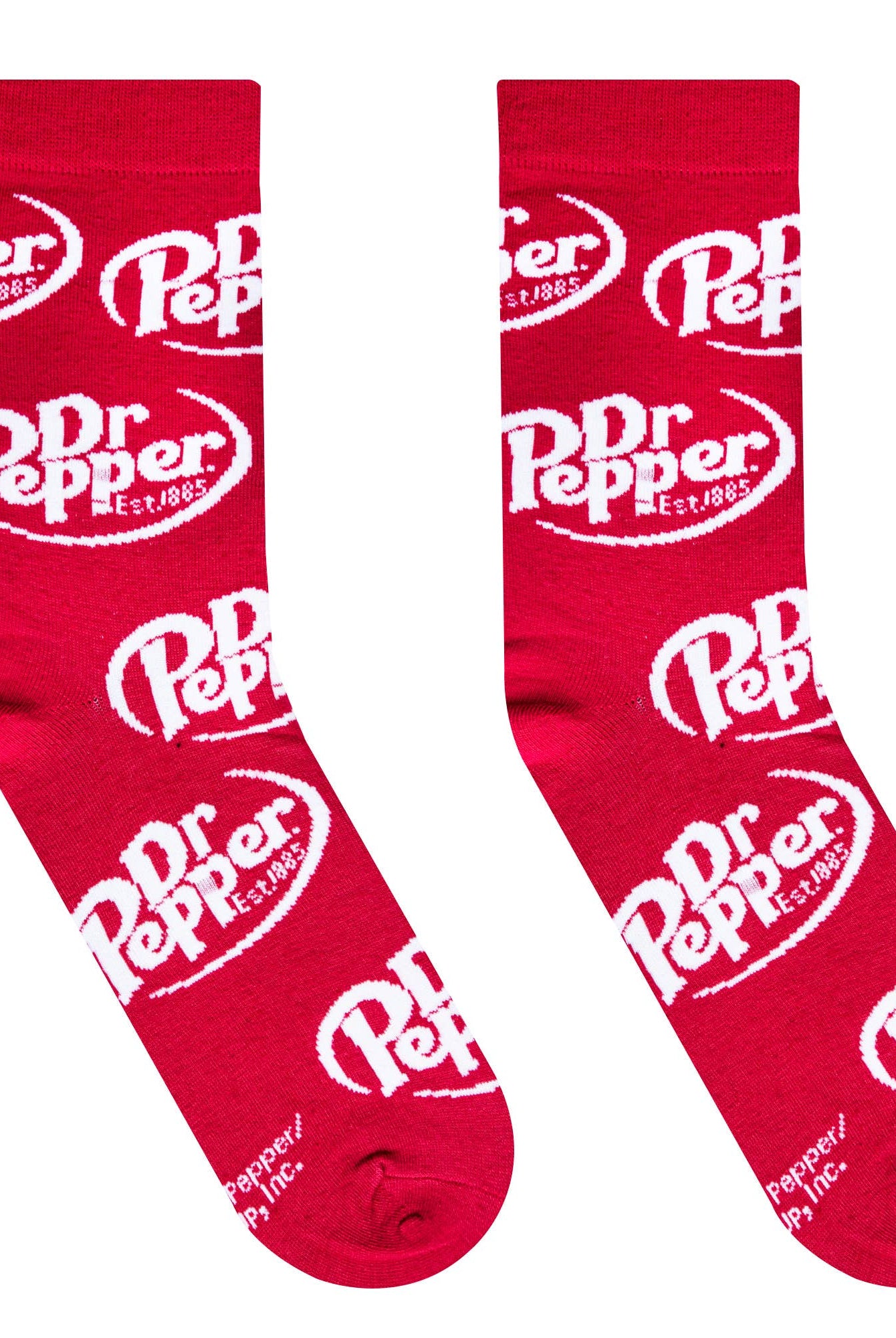 Dr Pepper - Mens Crew Folded - Crazy Socks | Stuffology Boutique-Socks-Crazy Socks-Stuffology - Where Vintage Meets Modern, A Boutique for Real Women in Crosbyton, TX