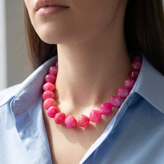 Marble Muse Necklace-Necklaces-The Looks by Fame Accessories-Stuffology - Where Vintage Meets Modern, A Boutique for Real Women in Crosbyton, TX