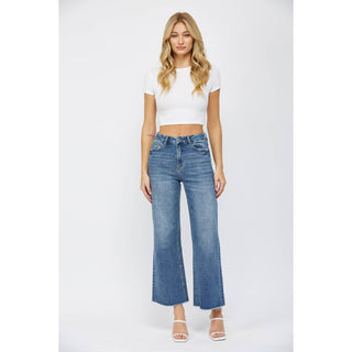 High Waist Wide Leg Mica Denim Jeans-Jeans-Mica Denim-Stuffology - Where Vintage Meets Modern, A Boutique for Real Women in Crosbyton, TX