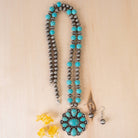 Squash Blossom Necklace - Beaded Chain-Necklaces-Your Fashion Wholesale-Stuffology - Where Vintage Meets Modern, A Boutique for Real Women in Crosbyton, TX
