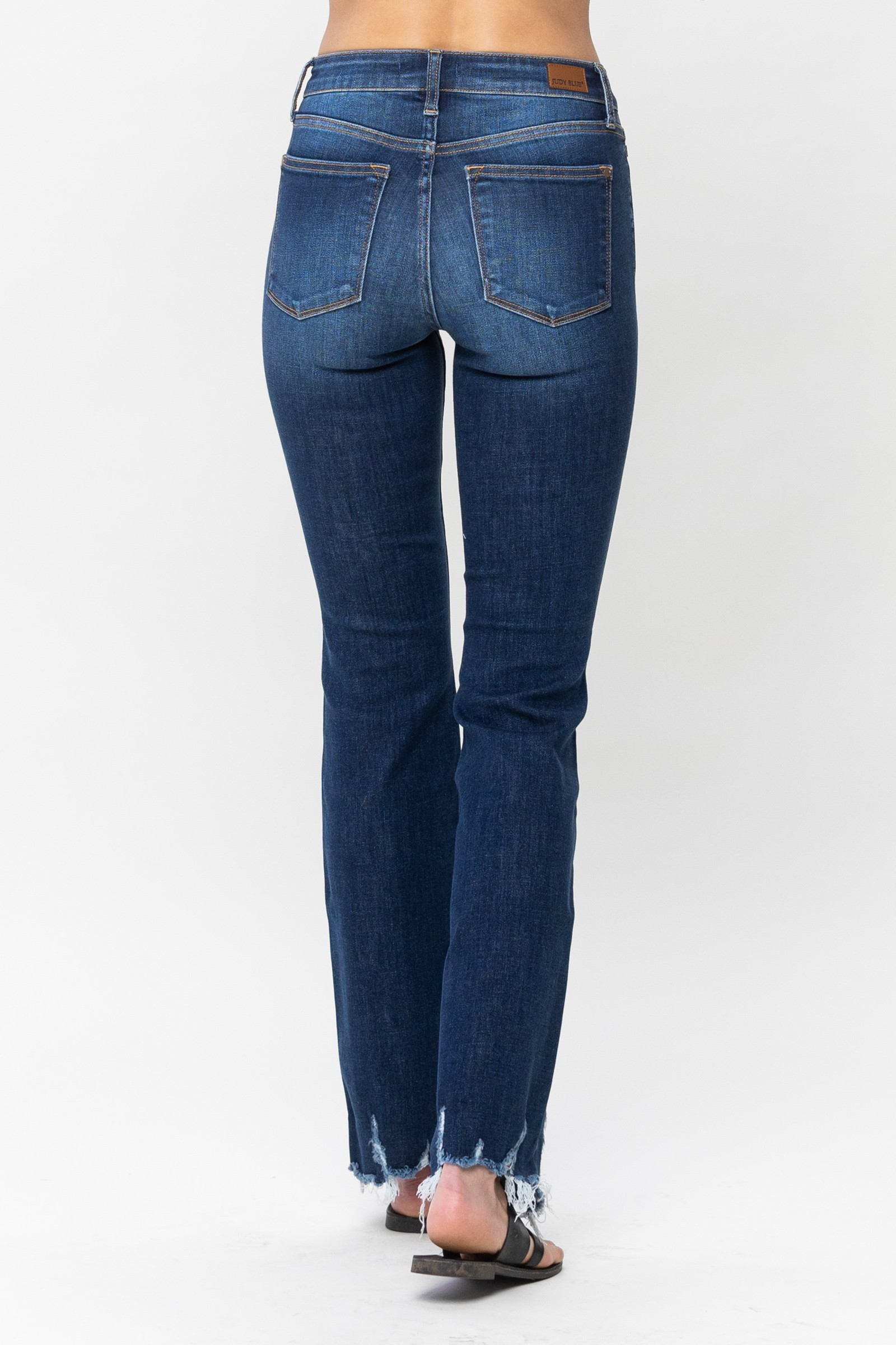 JUDY BLUE MID RISE NON-DISTRESSED BOOT CUTJEANS / STUFFOLOGY BOUTIQUE-Jeans-JUDY BLUE-Stuffology - Where Vintage Meets Modern, A Boutique for Real Women in Crosbyton, TX