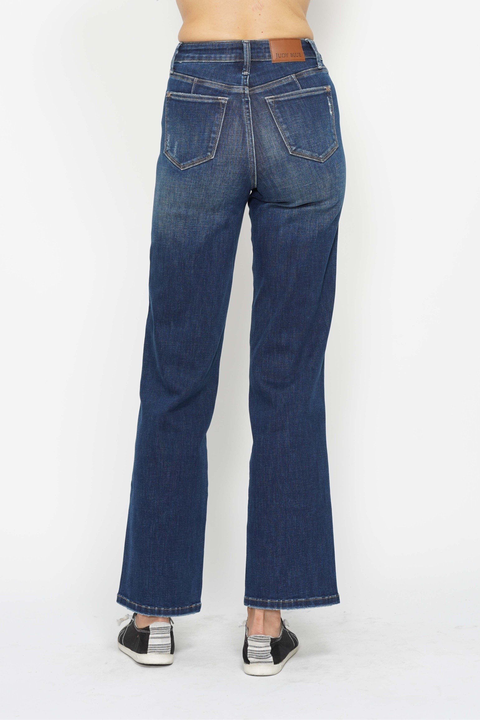 JUDY BLUE HIGH WAISTED TUMMY CONTROL STRAIGHT JEANS / STUFFOLOGY BOUTIQUE-Jeans-JUDY BLUE-Stuffology - Where Vintage Meets Modern, A Boutique for Real Women in Crosbyton, TX