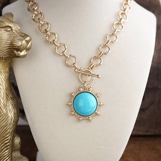 Suncrest Duo – Toggle Charm Chain Necklace-PennyLine inc-Stuffology - Where Vintage Meets Modern, A Boutique for Real Women in Crosbyton, TX