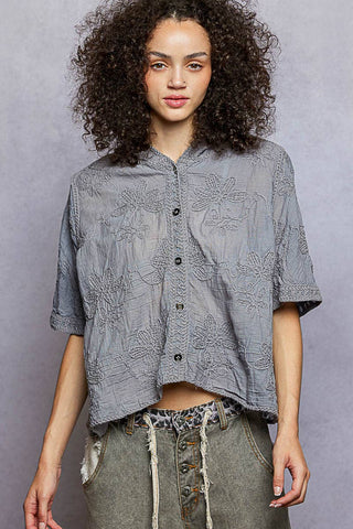 POL Clothing Lightweight Floral Crochet Hoodie Top-Crochet Top-Pol Clothing-Stuffology - Where Vintage Meets Modern, A Boutique for Real Women in Crosbyton, TX