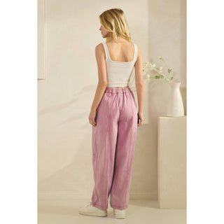 Acid Wash Wide Leg Pink Denim Pants-Pants-Sage + Fig-Stuffology - Where Vintage Meets Modern, A Boutique for Real Women in Crosbyton, TX