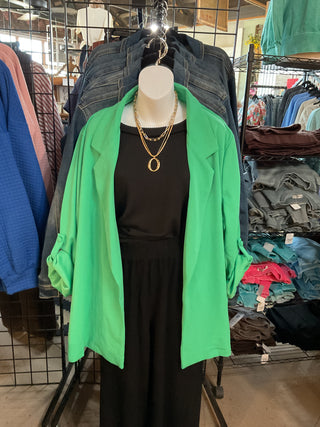 Open Front Boyfriend Blazer-Dear Scarlett-Stuffology - Where Vintage Meets Modern, A Boutique for Real Women in Crosbyton, TX