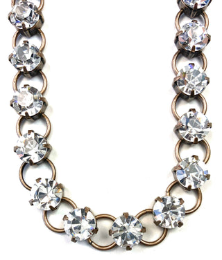 Vintage Sparkle Rhinestone Chain Necklace-Necklaces-Lost & Found Trading-Stuffology - Where Vintage Meets Modern, A Boutique for Real Women in Crosbyton, TX