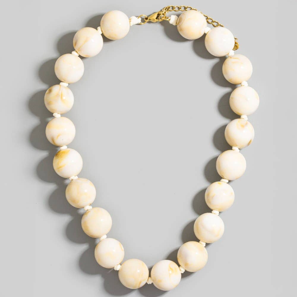 Earthy Pop Statement Necklace-Necklaces-The Looks by Fame Accessories-Stuffology - Where Vintage Meets Modern, A Boutique for Real Women in Crosbyton, TX