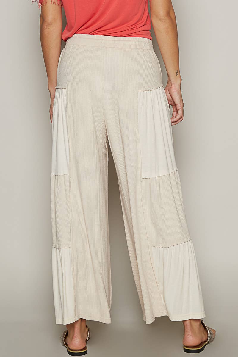 Pol Clothing Ribbed Loose Knit Wide-Leg Pants-Pants-Pol Clothing-Stuffology - Where Vintage Meets Modern, A Boutique for Real Women in Crosbyton, TX