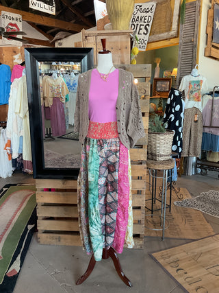 One-of-a-Kind Metallic Highlight Wide-Leg Pants-Pants-POL Clothing-Stuffology - Where Vintage Meets Modern, A Boutique for Real Women in Crosbyton, TX