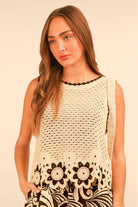 Floral Trim Detail Crochet Top-TOP-VERY J-Stuffology - Where Vintage Meets Modern, A Boutique for Real Women in Crosbyton, TX
