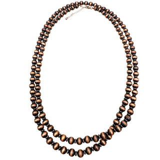 Navajo Large Beads Versatile Long 60 inch Necklace-Necklaces-Lunar Deer-Stuffology - Where Vintage Meets Modern, A Boutique for Real Women in Crosbyton, TX