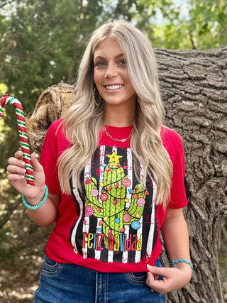 Feliz Navidad Tee-Graphic Tees-Texas True Threads-Stuffology - Where Vintage Meets Modern, A Boutique for Real Women in Crosbyton, TX