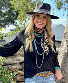 Black Bell Sleeve Top/Stuffology Boutique-Top-Texas True Threads-Stuffology - Where Vintage Meets Modern, A Boutique for Real Women in Crosbyton, TX