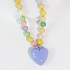 Happy colorful heart Necklace-necklace-Treasure Jewels Inc.-Stuffology - Where Vintage Meets Modern, A Boutique for Real Women in Crosbyton, TX