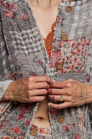Patches Hooded Jacket-Jackets-Pol Clothing-Stuffology - Where Vintage Meets Modern, A Boutique for Real Women in Crosbyton, TX