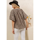 WILD CHARM LEOPARD BLOUSE-Sage + Fig-Stuffology - Where Vintage Meets Modern, A Boutique for Real Women in Crosbyton, TX