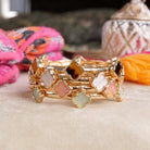 Clover Stretchy Bangle Bracelet – White, Pink, Mint, Tortoise-PennyLine inc-Stuffology - Where Vintage Meets Modern, A Boutique for Real Women in Crosbyton, TX