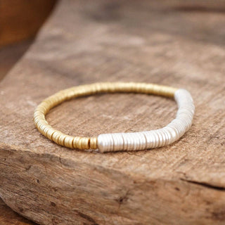 Heishi Bead Bracelet-Bracelets-PennyLine inc-Stuffology - Where Vintage Meets Modern, A Boutique for Real Women in Crosbyton, TX