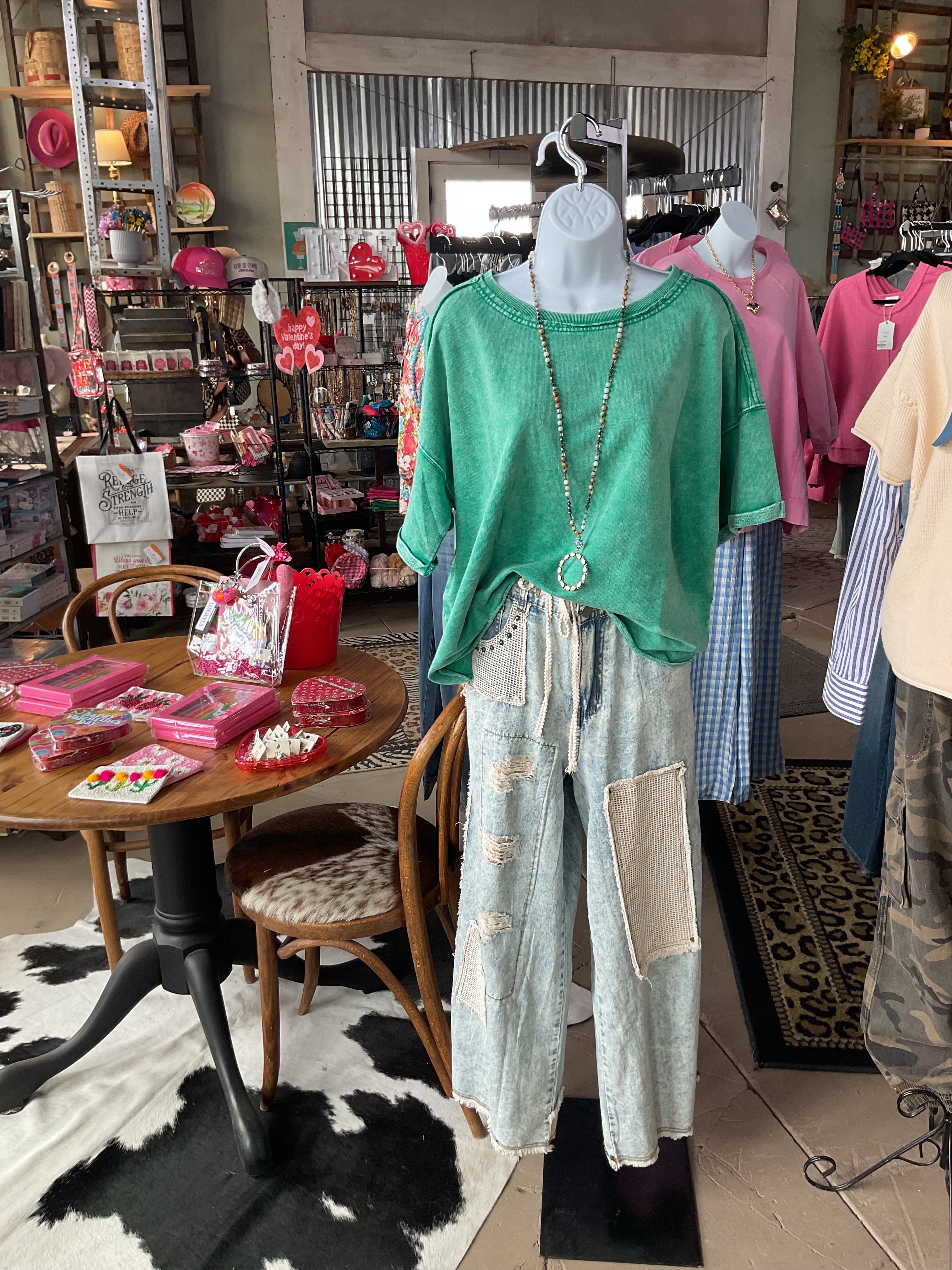 Acid Wash French Terry Top-TOP-ZENANA-Stuffology - Where Vintage Meets Modern, A Boutique for Real Women in Crosbyton, TX