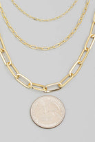 Triple Oval Chain Link Necklace-The Looks by Fame Accessories-Stuffology - Where Vintage Meets Modern, A Boutique for Real Women in Crosbyton, TX