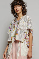 POL Clothing Patchwork Crochet Floral Top-TOP-Stuffology Boutique -Stuffology - Where Vintage Meets Modern, A Boutique for Real Women in Crosbyton, TX