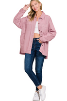 Oversized Barn Jacket /Stuffology Boutique-Jackets-Stuffology Boutique -Stuffology - Where Vintage Meets Modern, A Boutique for Real Women in Crosbyton, TX