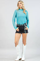 SEMI SHEER MOCK NECK MESH TOP-MESH TOP-Avery-Stuffology - Where Vintage Meets Modern, A Boutique for Real Women in Crosbyton, TX