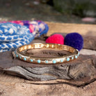 Gold-Tone Eternity Stretch Bangle – Pearls, Turquoise, or Crystals-Bracelets-PennyLine inc-Stuffology - Where Vintage Meets Modern, A Boutique for Real Women in Crosbyton, TX