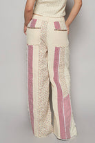 POL Clothing Patchwork Relaxed Woven Denim Jeans-Jeans-Pol Clothing-Stuffology - Where Vintage Meets Modern, A Boutique for Real Women in Crosbyton, TX