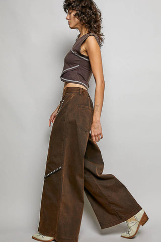 POL Vintage High Rise Wide Leg Pants-Wide Leg Pants-Pol Clothing-Stuffology - Where Vintage Meets Modern, A Boutique for Real Women in Crosbyton, TX