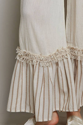 Sand Dune Ruffle Pants-Wide Leg Pants-Pol Clothing-Stuffology - Where Vintage Meets Modern, A Boutique for Real Women in Crosbyton, TX