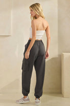 ACID WASH DENIM CARGO JOGGERS-pants-Sage + Fig-Stuffology - Where Vintage Meets Modern, A Boutique for Real Women in Crosbyton, TX