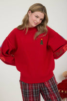 MERRY CHRISTMAS MULTICOLOR CREWNECK KNIT SWEATER-Sweaters-Blu Pepper-Stuffology - Where Vintage Meets Modern, A Boutique for Real Women in Crosbyton, TX