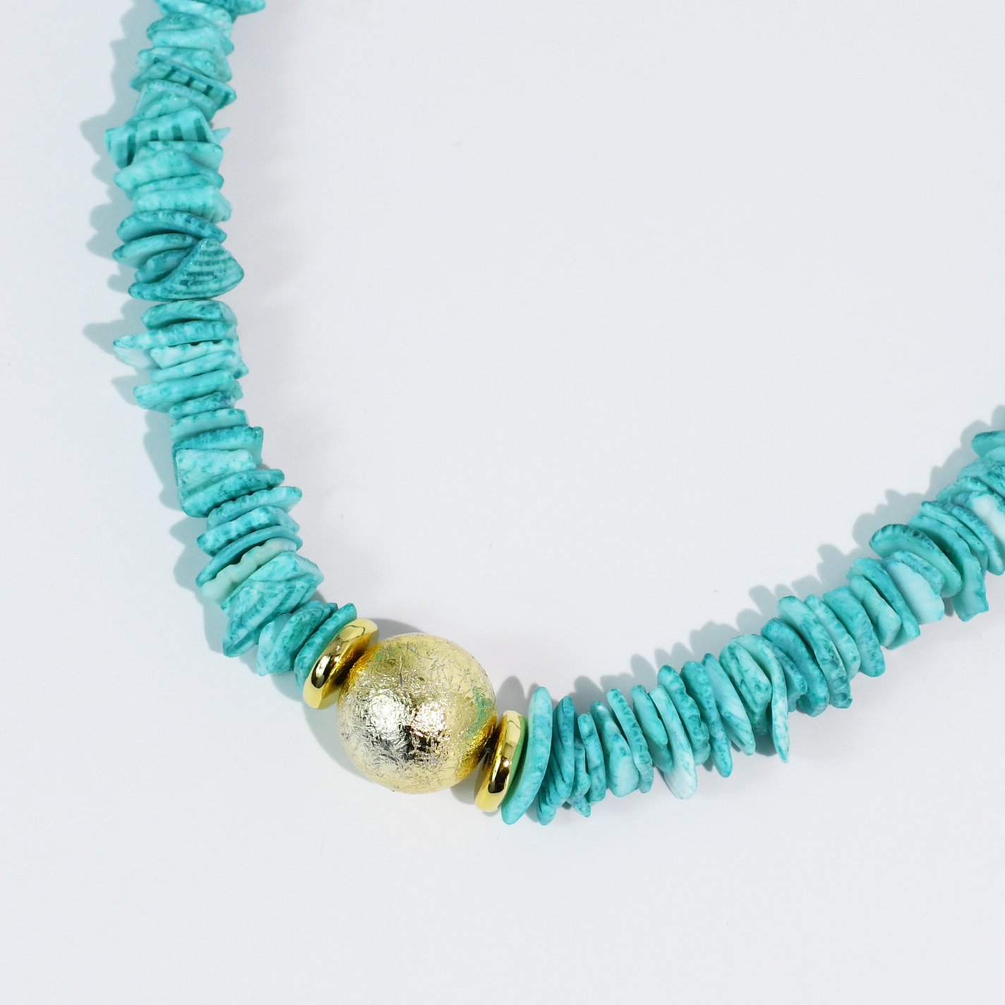 Turquoise Coast Beaded Necklace-Necklaces-Treasure Jewels Inc.-Stuffology - Where Vintage Meets Modern, A Boutique for Real Women in Crosbyton, TX