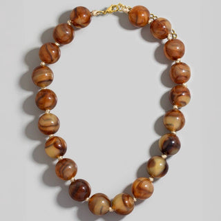 Earthy Pop Statement Necklace-Necklaces-The Looks by Fame Accessories-Stuffology - Where Vintage Meets Modern, A Boutique for Real Women in Crosbyton, TX