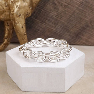 Bold Links – Chunky Chain Stretchy Bracelet-Bracelets-PennyLine inc-Stuffology - Where Vintage Meets Modern, A Boutique for Real Women in Crosbyton, TX