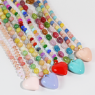 Happy colorful heart Necklace-necklace-Treasure Jewels Inc.-Stuffology - Where Vintage Meets Modern, A Boutique for Real Women in Crosbyton, TX