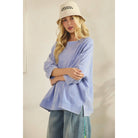 MINERAL WASH OVERSIZE PUFF-SLEEVE PULLOVER TEE-TOP-Sage + Fig-Stuffology - Where Vintage Meets Modern, A Boutique for Real Women in Crosbyton, TX