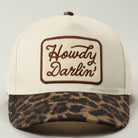 Howdy Darlin' Embroidered Leopard Brim Trucker Hat-Hats-Fashion City-Stuffology - Where Vintage Meets Modern, A Boutique for Real Women in Crosbyton, TX