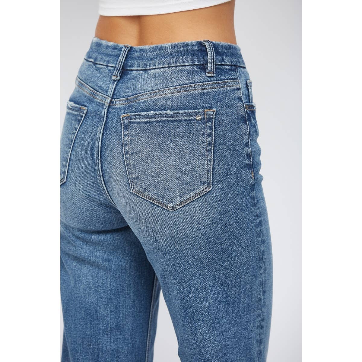 High Waist Wide Leg Mica Denim Jeans-Jeans-Mica Denim-Stuffology - Where Vintage Meets Modern, A Boutique for Real Women in Crosbyton, TX