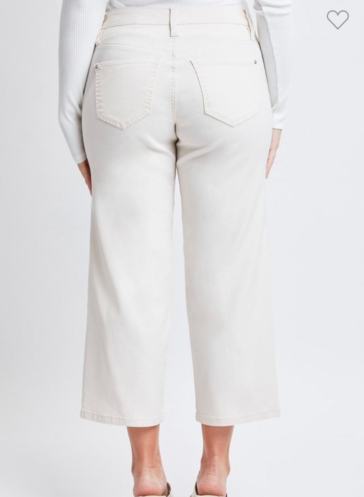 Missy High-Rise Hyper-stretch Wide Leg Crop Pants | Stuffology Boutique-Pants-YMI-Stuffology - Where Vintage Meets Modern, A Boutique for Real Women in Crosbyton, TX